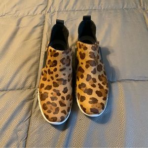 Cole Haan animal print booties